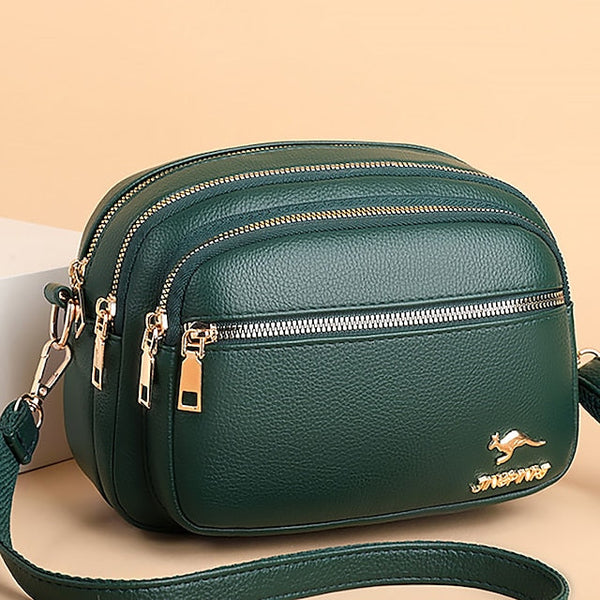Leather Bag Dome Crossbody Shoulder PU Women's FashionChic