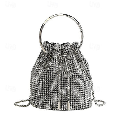 Women's PU Bag Chain Clutch Evening Wedding Leather Party FashionChic