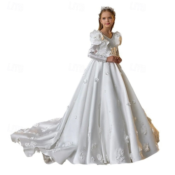 Formal Girl Dress Flower Girls' First Communion FashionChic