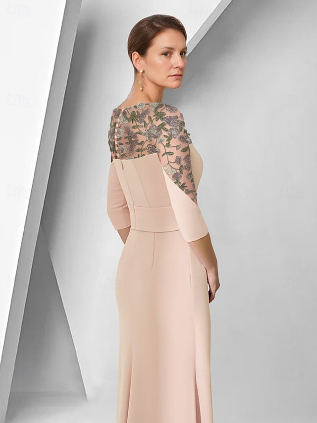 Bride Sheath Dress Jewel Elegant the Column Mother / of FashionChic