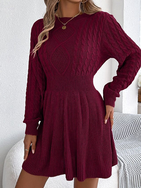 Women's Mini Dress Poly-Cotton Linen Texture Dresses