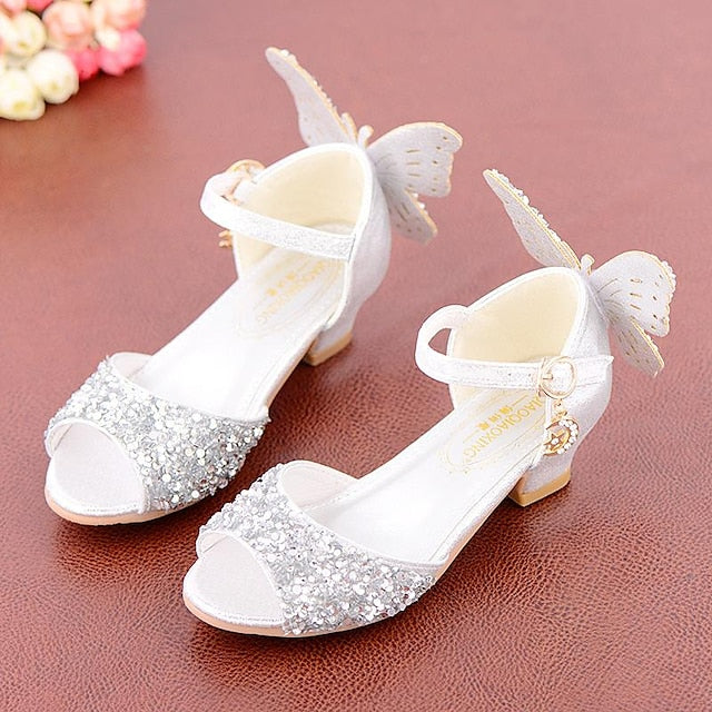 Butterfly Shoes Glittery Girls' �?Sparkly Princess FashionChic