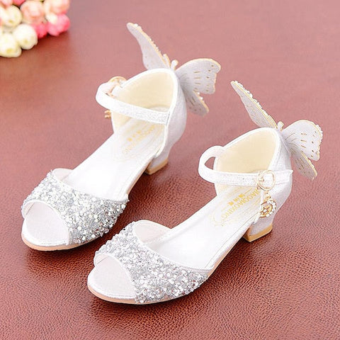 Butterfly Princess Sparkly – Girls' Glittery Shoes FashionChic