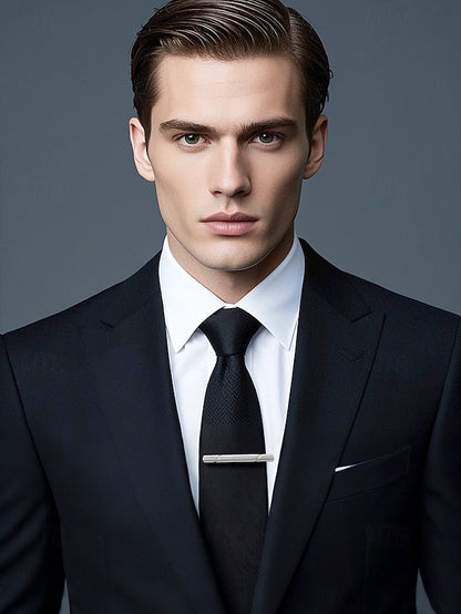 Clip Men's Colors 7 Tie Metal Classic Available - FashionChic