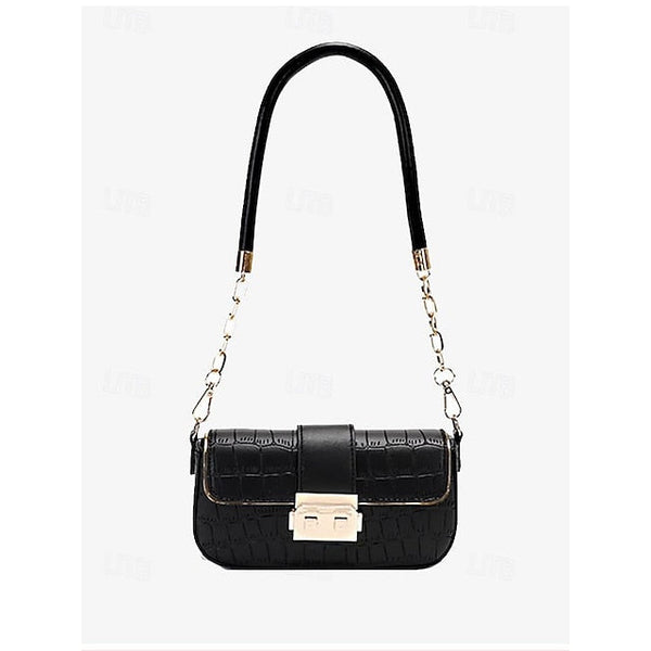 Women's Bag Baguette Shoulder Envelope Leather PU FashionChic