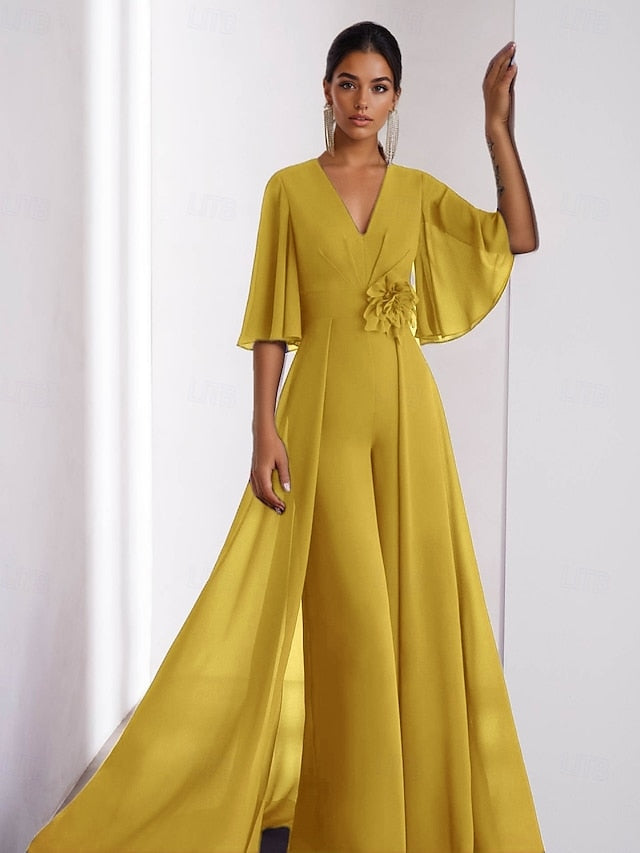 Bride Elegant Wedding of the Jumpsuit Dress Guest Vintage Mother FashionChic