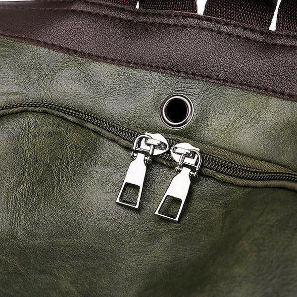 Convertible Backpack Faux Leather Caramel Purse Women's FashionChic