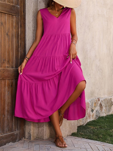 Women's Maxi Dress Casual Dress Swing Dress A Line Dress FashionChic