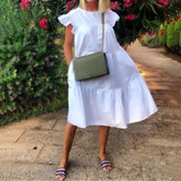 Women's Mini Dress White Dress Casual Dress Summer Dress