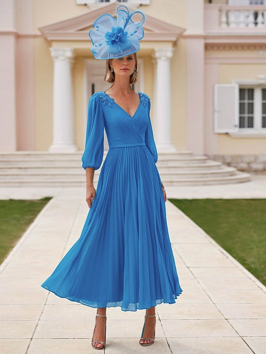 Dress A-Line of Elegant Wedding Beach the Bride V Mother FashionChic