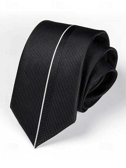 6cm Pattern - Men's Narrow Positioning Tie Stripe FashionChic