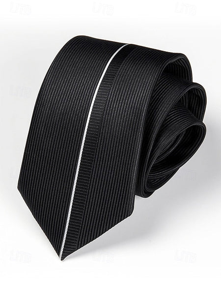 6cm Pattern - Men's Narrow Positioning Tie Stripe FashionChic