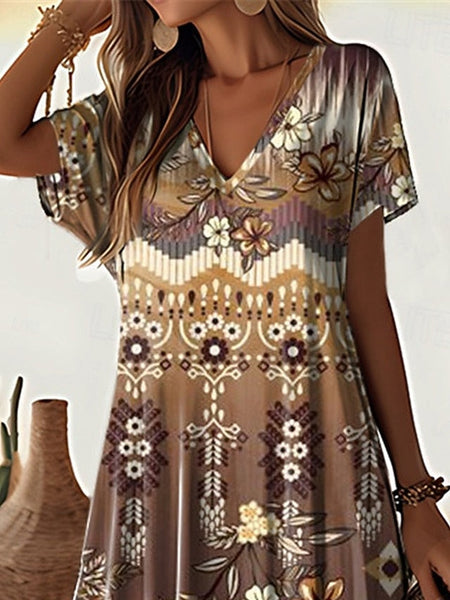 Women's Maxi Dress Vintage Dress Casual Dress Sundress FashionChic