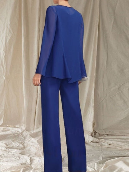 Mother Guest Pantsuit of Piece the Wedding Bride 3 Elegant Dress FashionChic