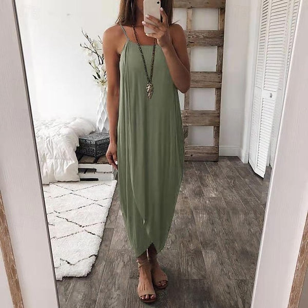 Women's Casual Dress Long Dress Maxi Dress Split Date
