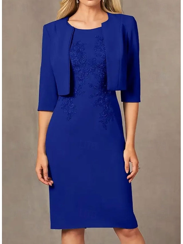 Beach Sheath / the Dress Column Suit Mother of Wedding Piece Two FashionChic