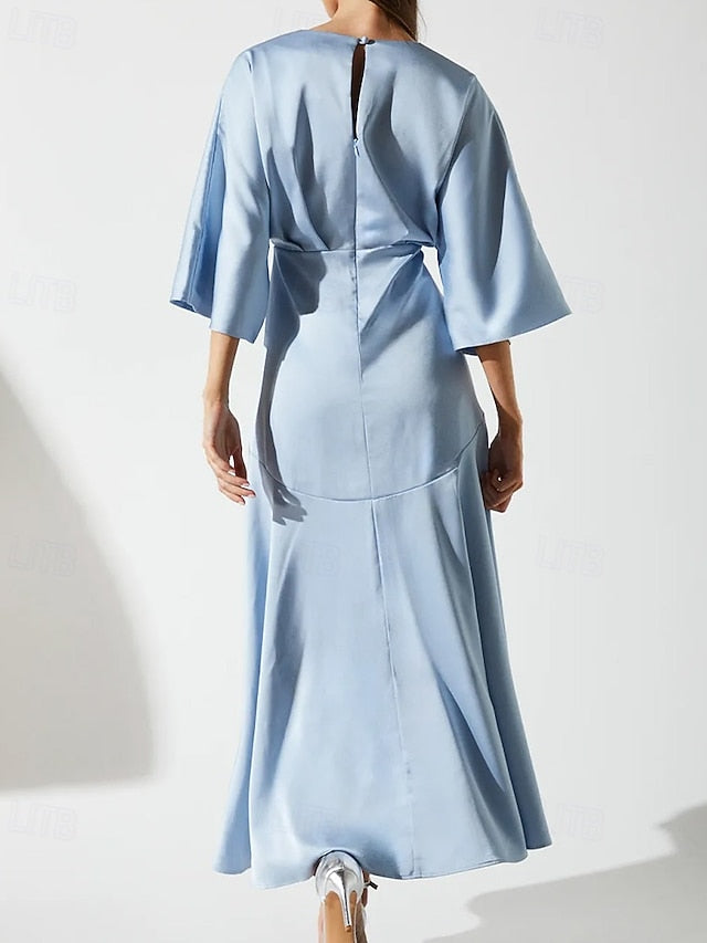 Dress Elegant Bride Luxurious the Mother of Simple SkyA-Line V FashionChic