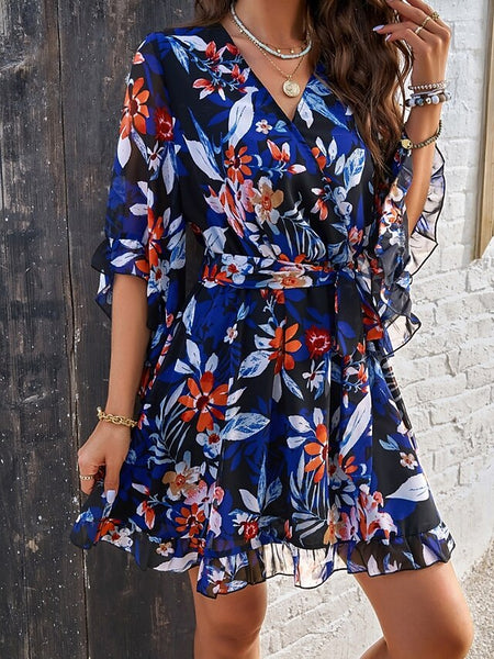 Women's Mini Dress Casual Dress Floral Dress Summer Dress