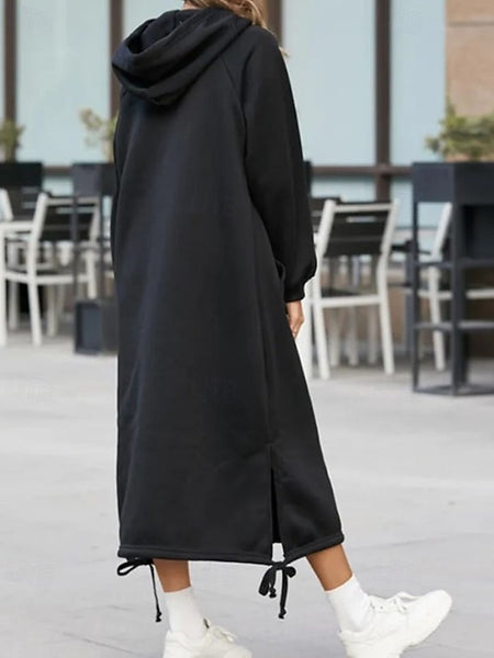 Women's Long Dress Maxi Dress Hoodie Dress Casual Dress