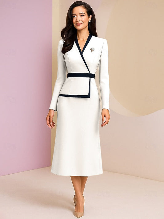 Bride Vintage Elegant Sheath of / Column Formal the Mother Dress FashionChic