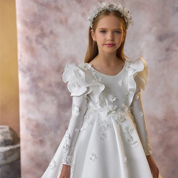 Formal Girl Dress Flower Girls' First Communion FashionChic