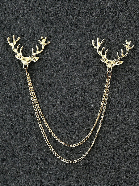 Christmas – Elegant Pins Collar Men's Alloy Reindeer FashionChic