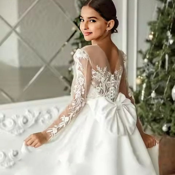 Communion Girl Flower Dress Girls' Party First FashionChic