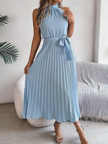 Women's Midi Dress Wrap Dress A Line Dress Pleated Dress FashionChic
