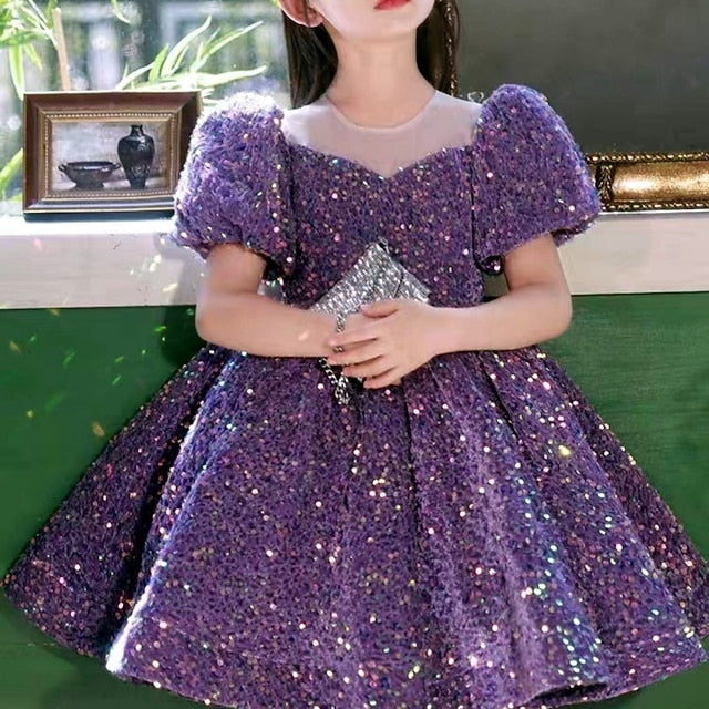Sleeve Girls' Short Spring colour Dress 3D Wedding Summer FashionChic
