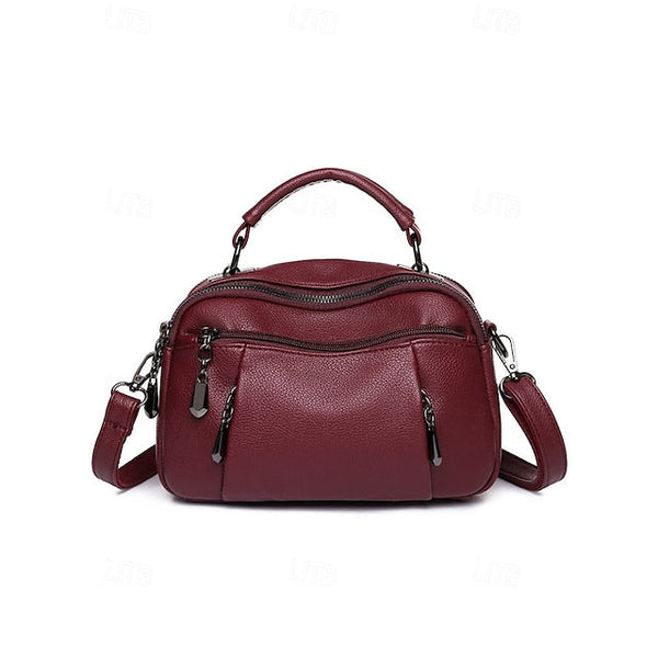 Crossbody Leather Faux Bag Women's FashionChic