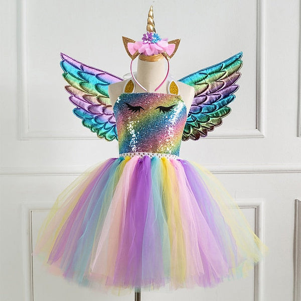 Movie Dress Unicorn Cosplay Girls' Vacation New FashionChic