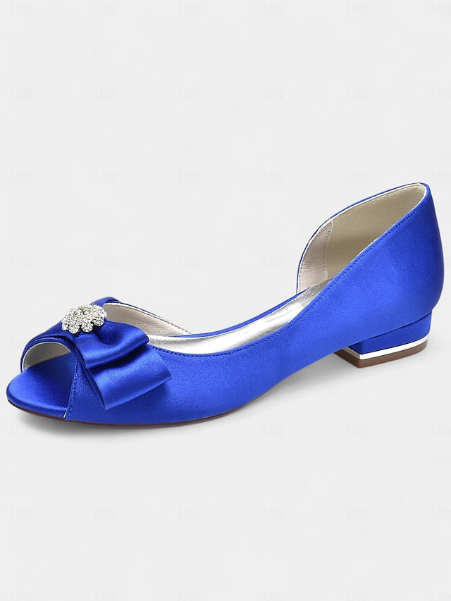 in satin sparkling flats luxurious crafted Elegant a with FashionChic