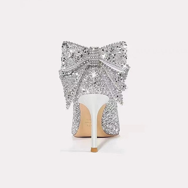 Bride Closed Wedding Pointed Shoes Bridesmaid for Toe Women FashionChic