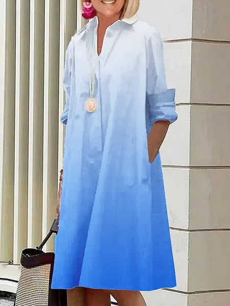 Women's Midi Dress Shirt Dress Casual Dress Fashion Modern