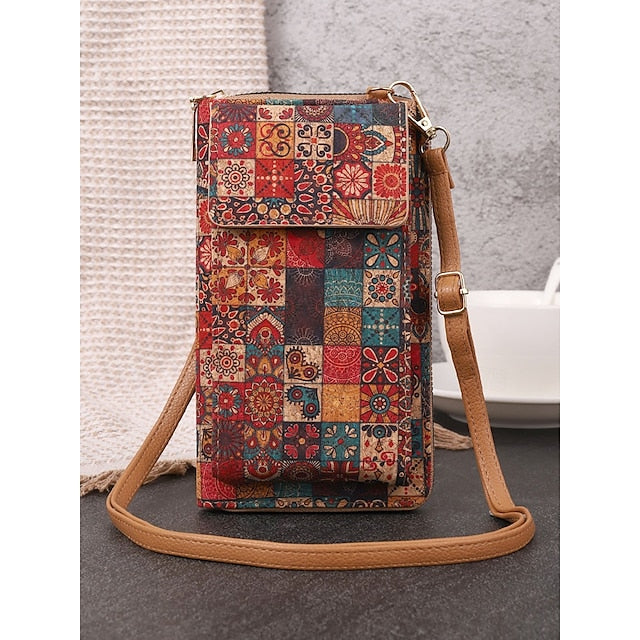 Women’s Boho Vintage Bag with Adjustable Crossbody Phone FashionChic