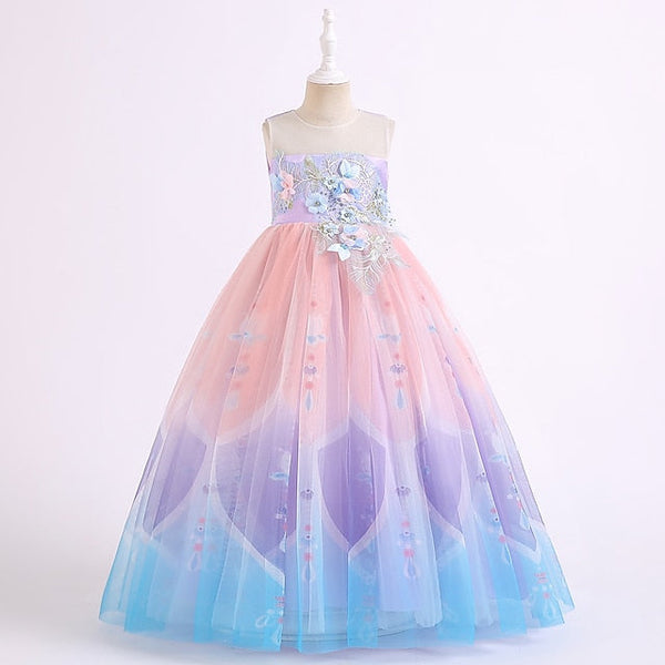 Party Girls' Girl Dress Flower Kids FashionChic