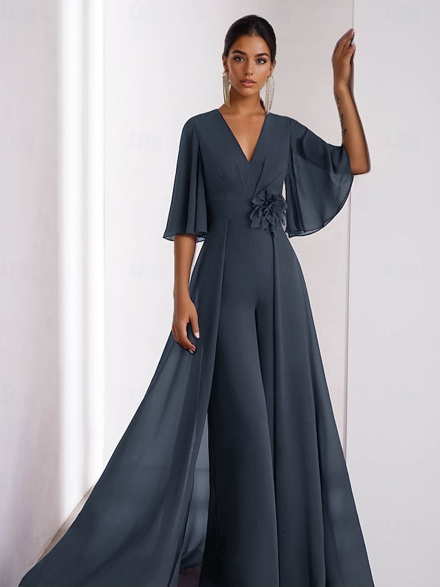 Bride Elegant Wedding of the Jumpsuit Dress Guest Vintage Mother FashionChic