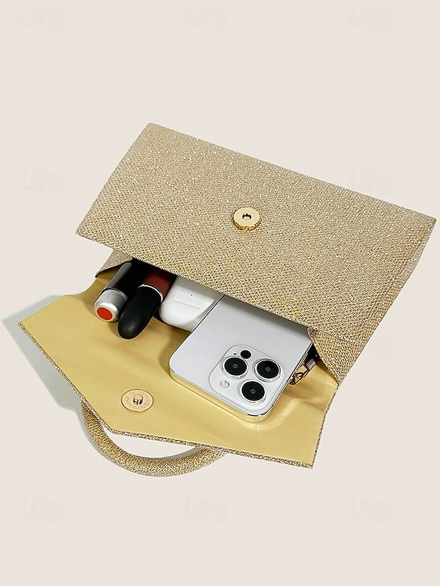 Women's Polyester Clutch Shoulder Evening Bags Bag Flap FashionChic