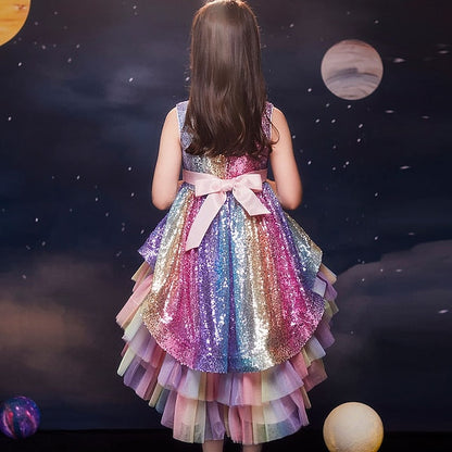 Party Girls' Kids Sleeveless Sequin Dress Wedding colour FashionChic