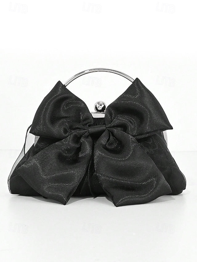Women's Bow Satin Bag Elegant Clutch Evening – Pearl FashionChic