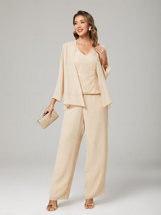 the 3 Wedding Guest Mother Dress Bride Piece Pantsuit of Formal FashionChic