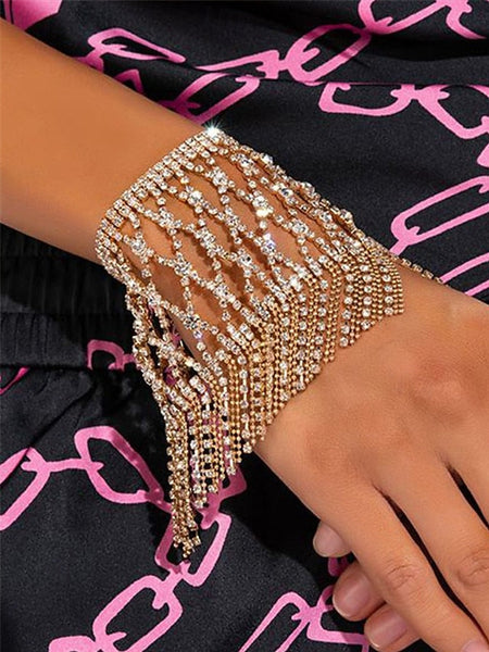 Crystal Hand – Rhinestone Women's Bracelet Luxury Chain FashionChic