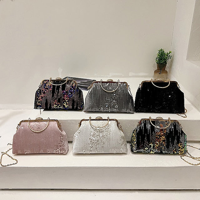 Synthetic Women's Bag Party Clutch Bags Dome Handbag FashionChic