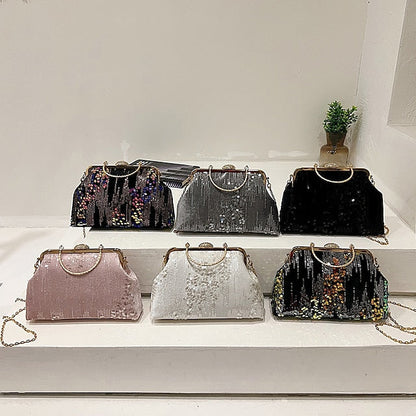 Synthetic Women's Bag Party Clutch Bags Dome Handbag FashionChic