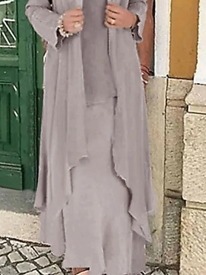 Formal the Two Wedding Beach of Dress Bride Mother Piece A-Line FashionChic
