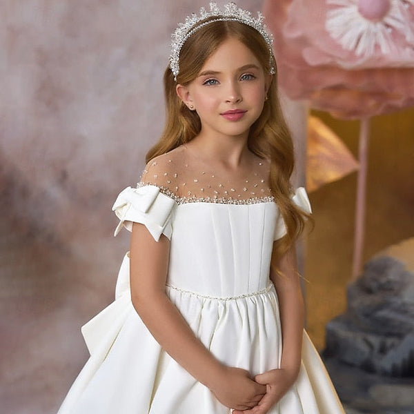 Communion Party Girls' Flower First Girl Dress FashionChic