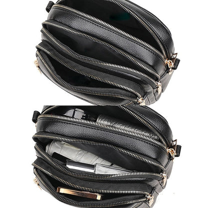 Leather Bag Dome Crossbody Shoulder PU Women's FashionChic