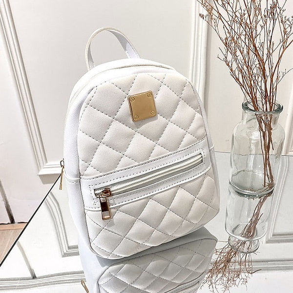 Front Backpack with Stylish – Zipper Quilted Pocket Mini and FashionChic