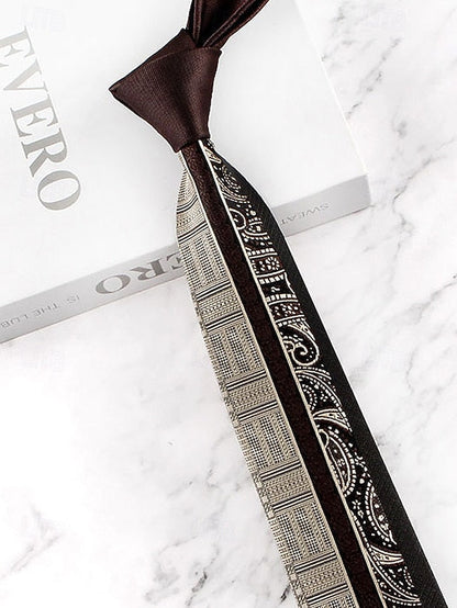 with Necktie Pattern Classic Polyester Men's FashionChic