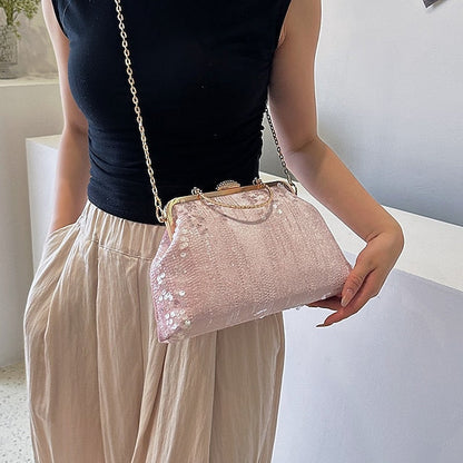 Synthetic Women's Bag Party Clutch Bags Dome Handbag FashionChic